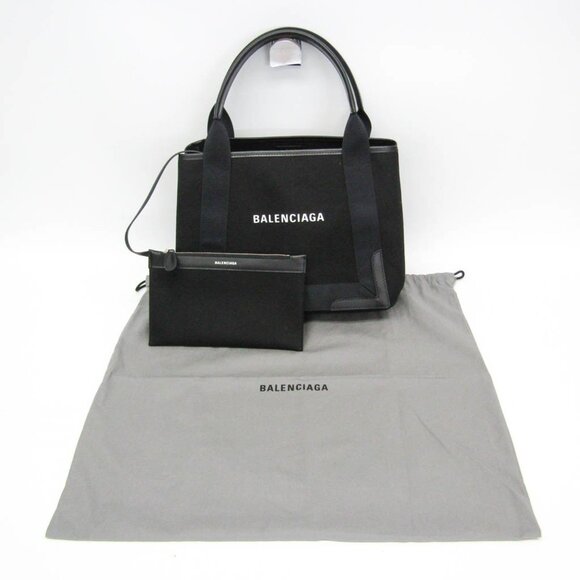 BALENCIAGA Black Leather Tote Bag - Picture 2 of 12